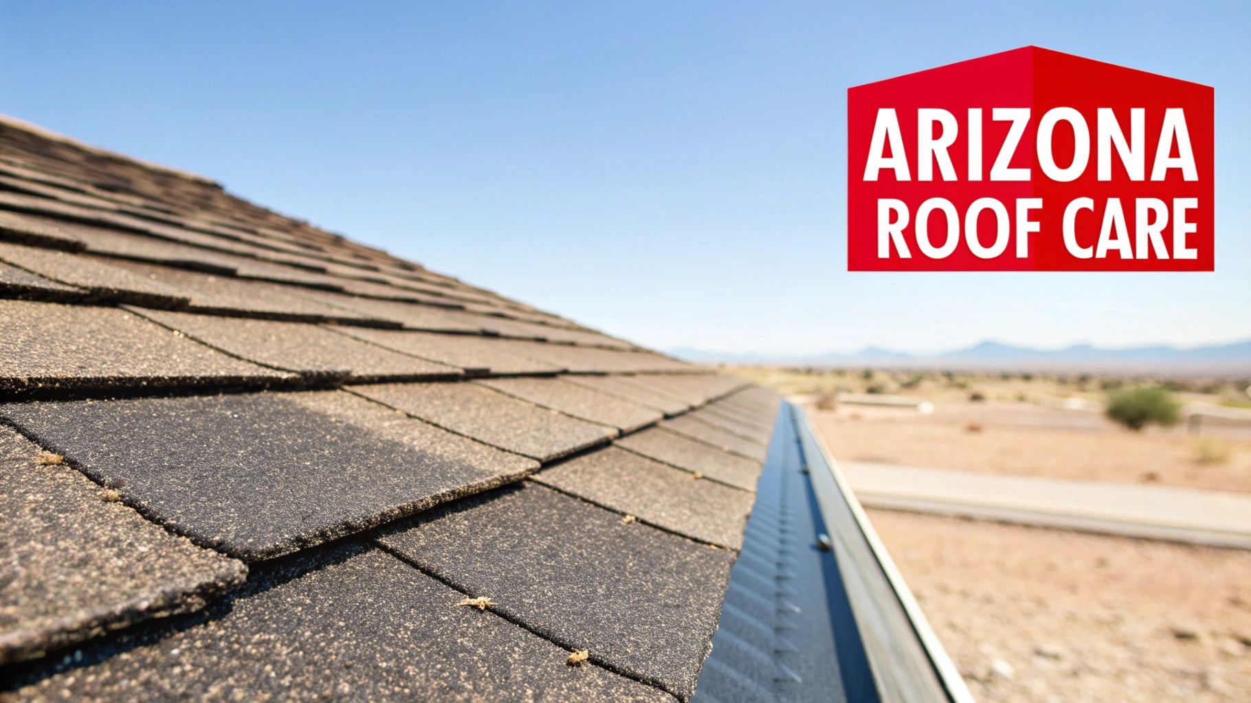 Close-up of a well-maintained asphalt shingle roof showing the texture and layers of the shingles.