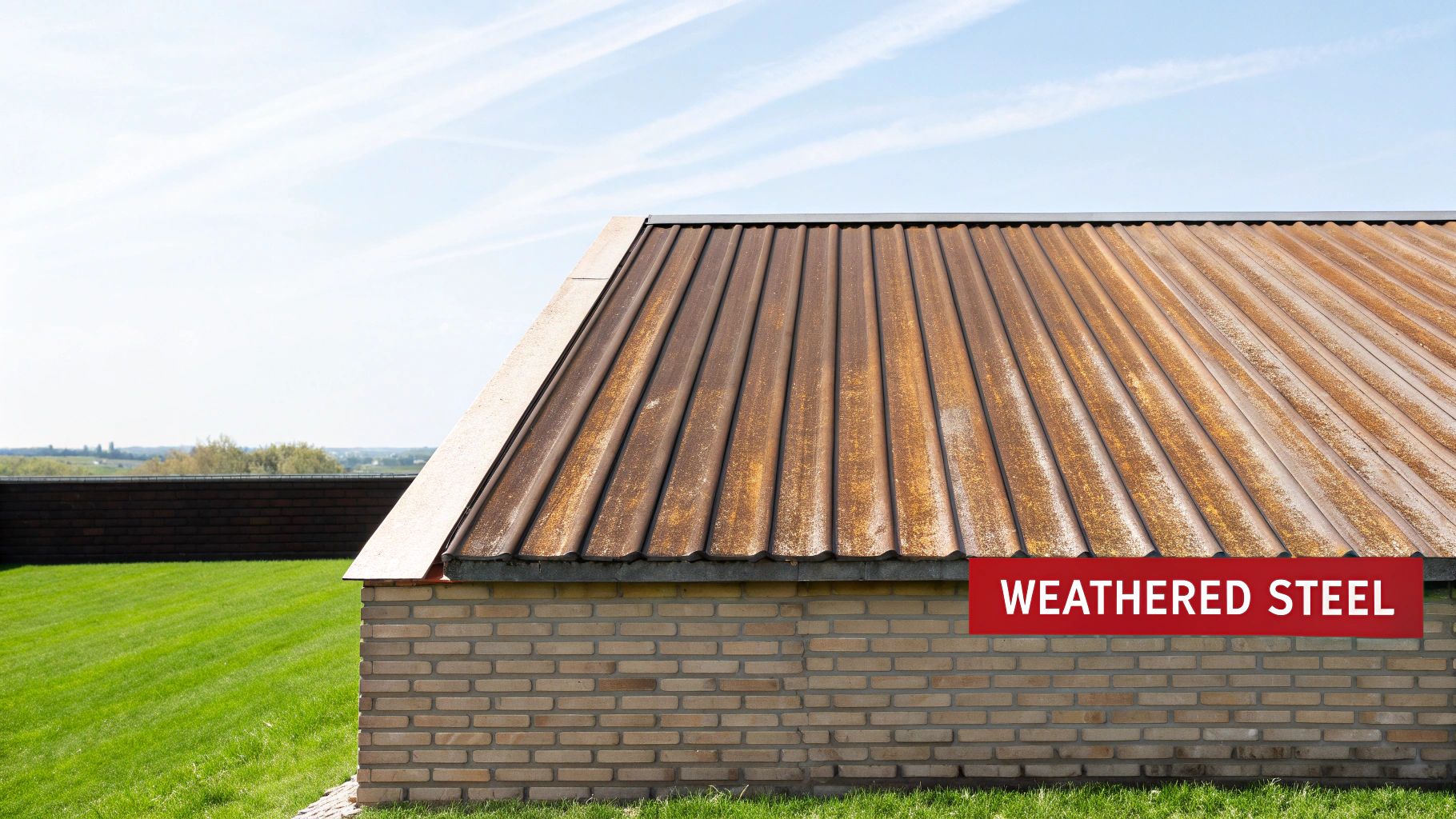 Weathering Steel (Cor-Ten) Corrugated Roofing