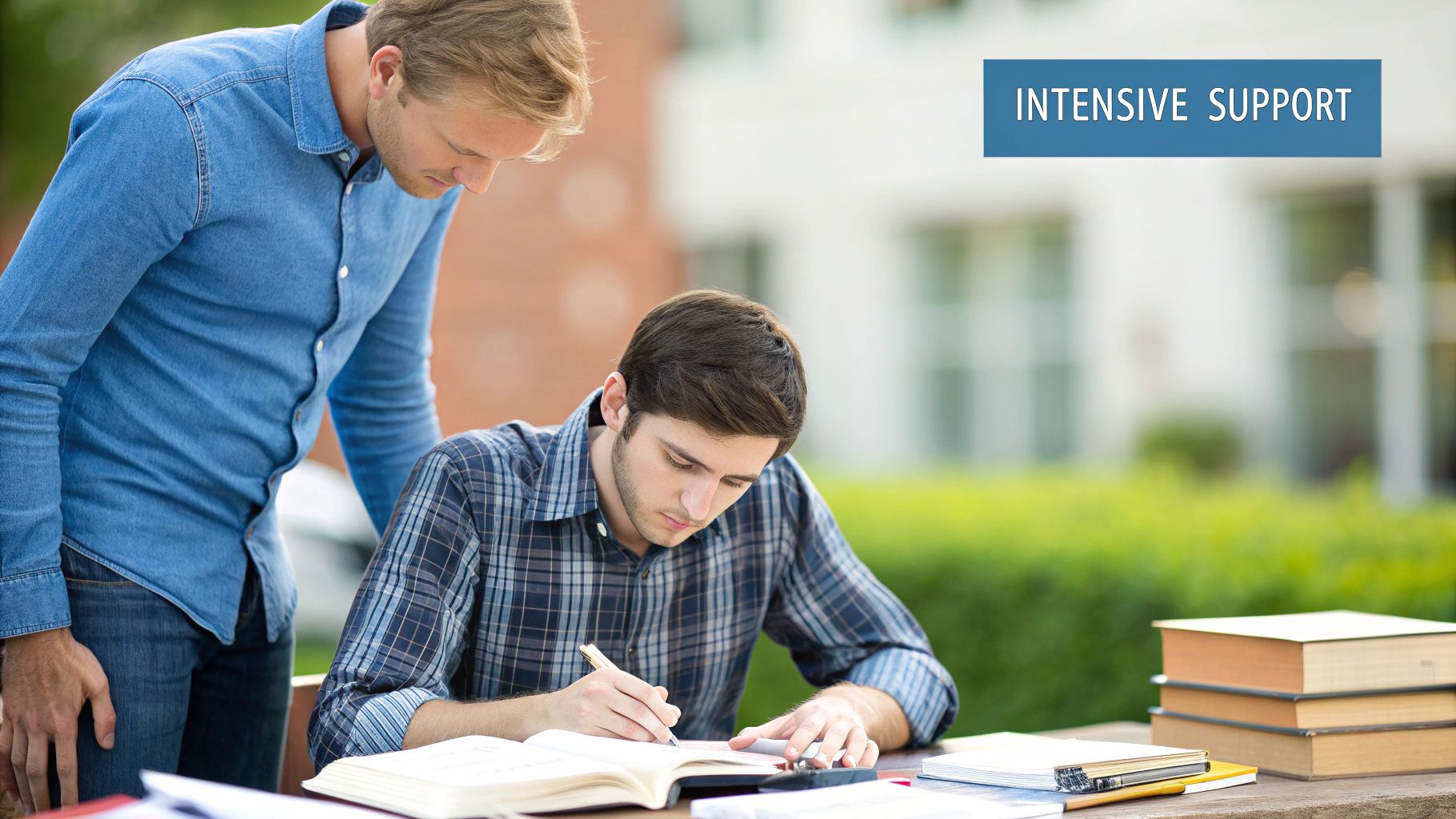 A therapist leading a supportive group discussion in a comfortable setting.