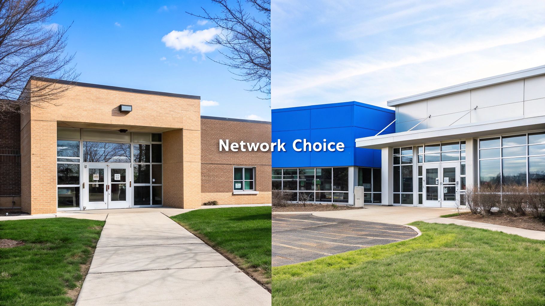 A person at a crossroads, symbolizing the choice between in-network and out-of-network options.