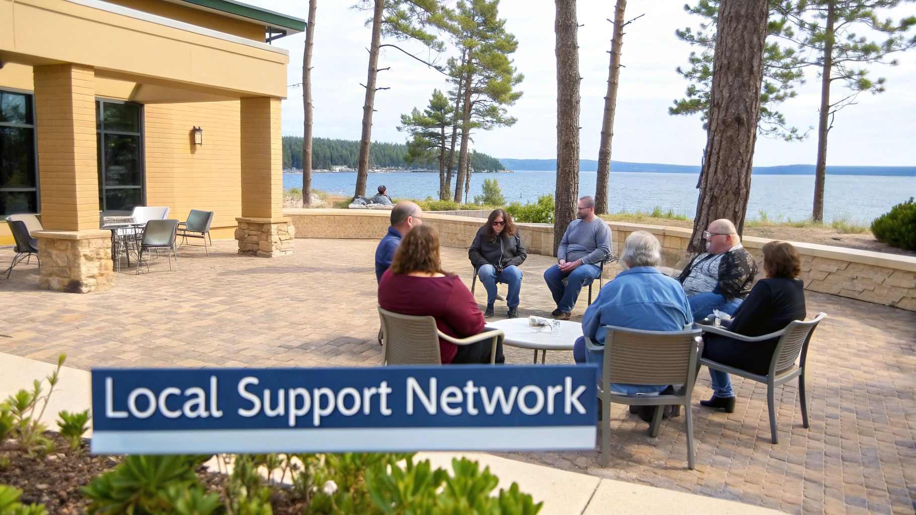 A beautiful, high-quality photograph of a peaceful scene on the Massachusetts South Shore, like Humarock Beach at low tide or a quiet harbor in Scituate.