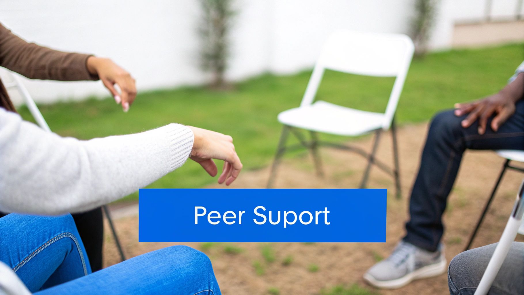 A compassionate therapist talking with a family in a comfortable, sunlit office.