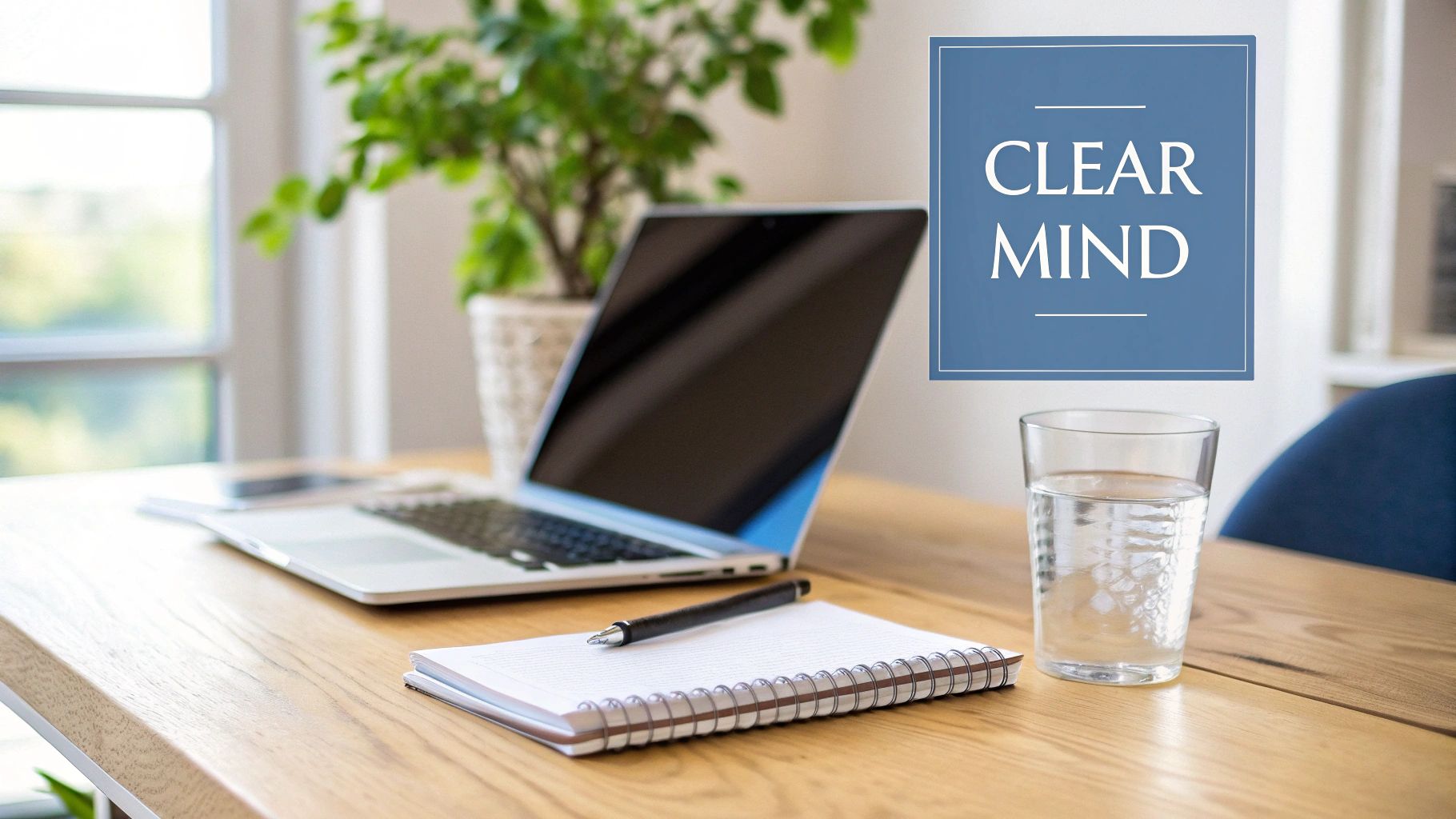 A woman sits meditating on a yoga mat in a bright, sunlit room, embodying mental clarity and focus.