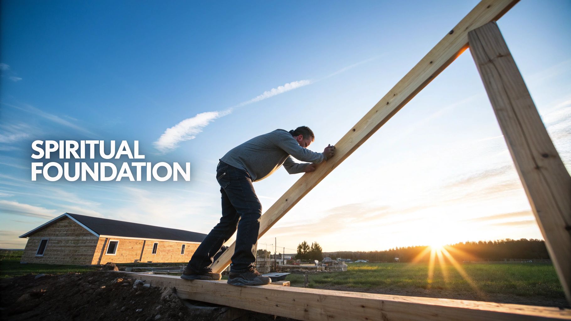 A person meditating peacefully at sunrise, symbolizing the connection between recovery and spirituality.