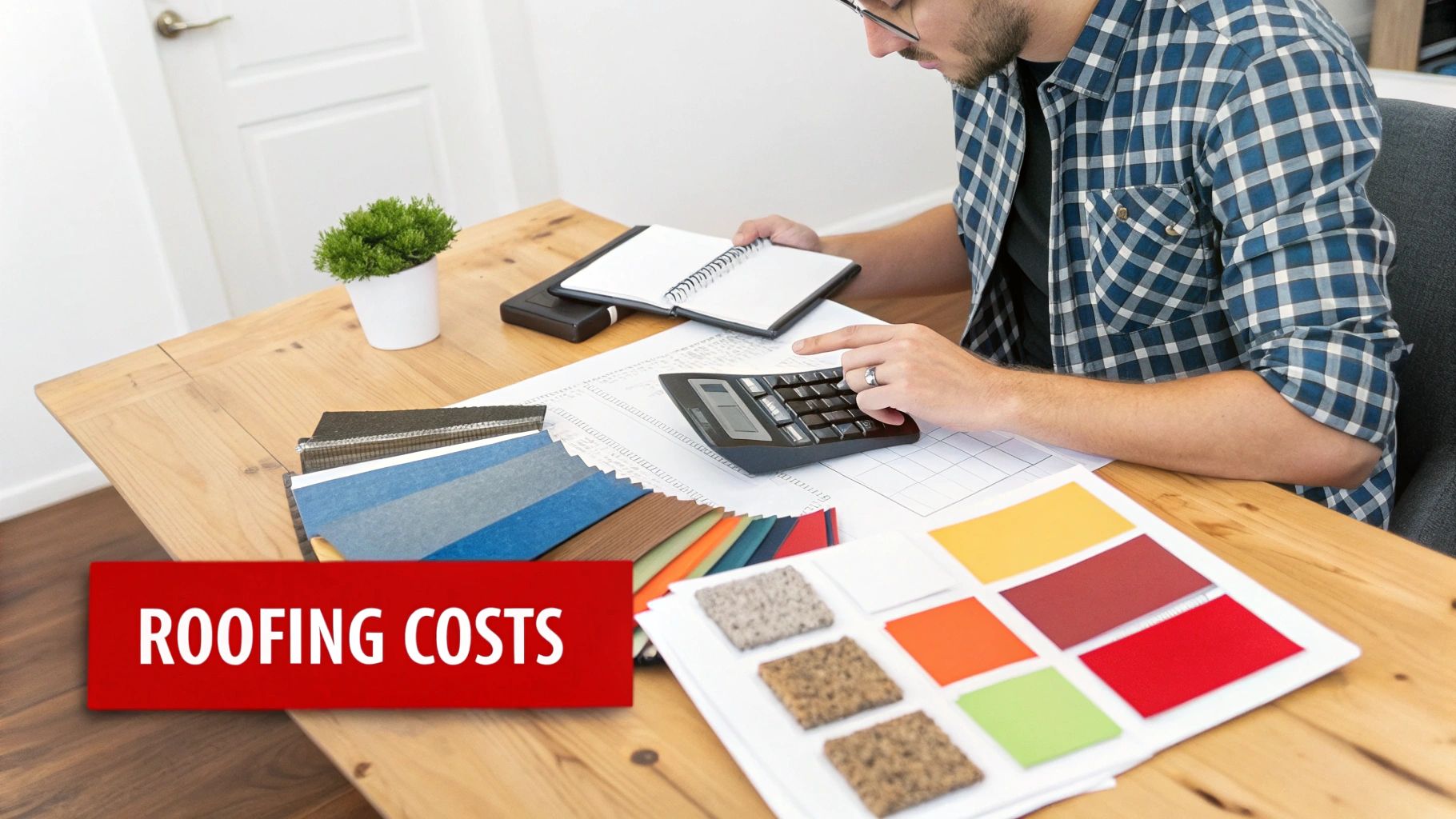 Close-up of a damaged roof with curled shingles, indicating it may need replacement.