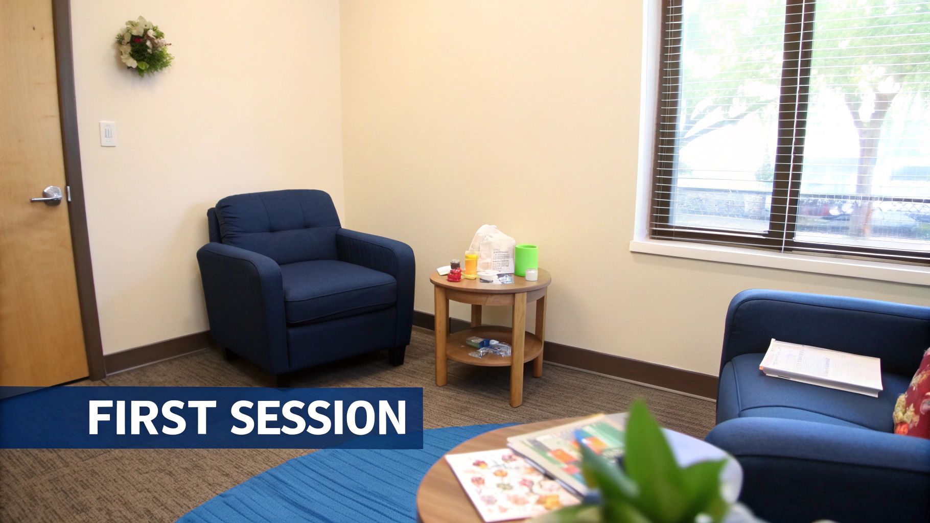 A diverse family sitting in a circle during a therapy session, listening attentively.
