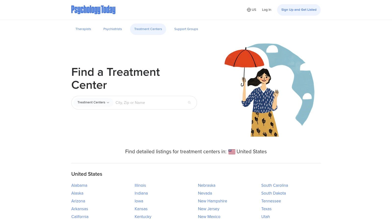 Psychology Today – Treatment Centers Directory