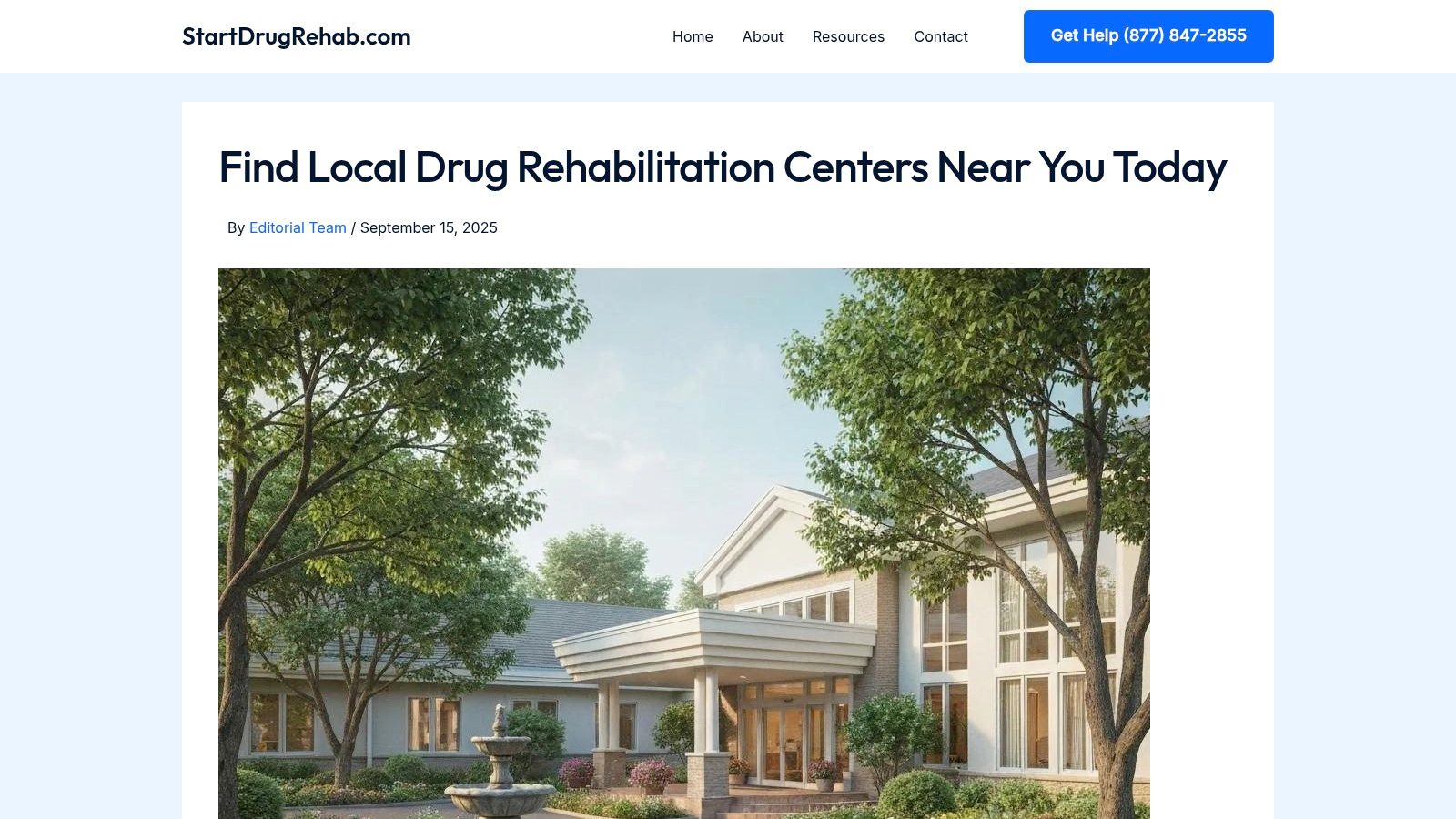 Find Local Drug Rehabilitation Centers Near You Today