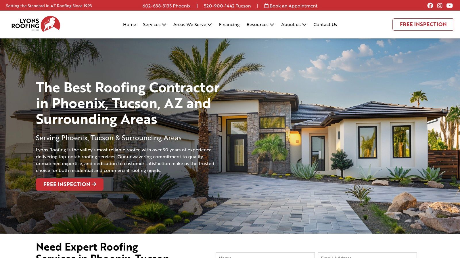 Lyons Roofing (Direct-to-Provider – Phoenix/Tucson)