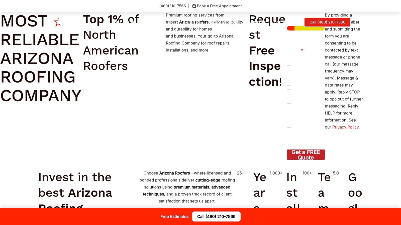 An Arizona home with a clean, newly installed shingle roof under a bright blue sky, showcasing the quality work of a professional roofer.
