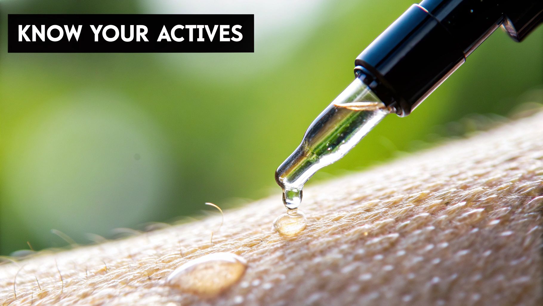 Two skincare ingredients symbolized as puzzle pieces coming together, with one piece labeled 'Adapalene' and the other 'Salicylic Acid'.