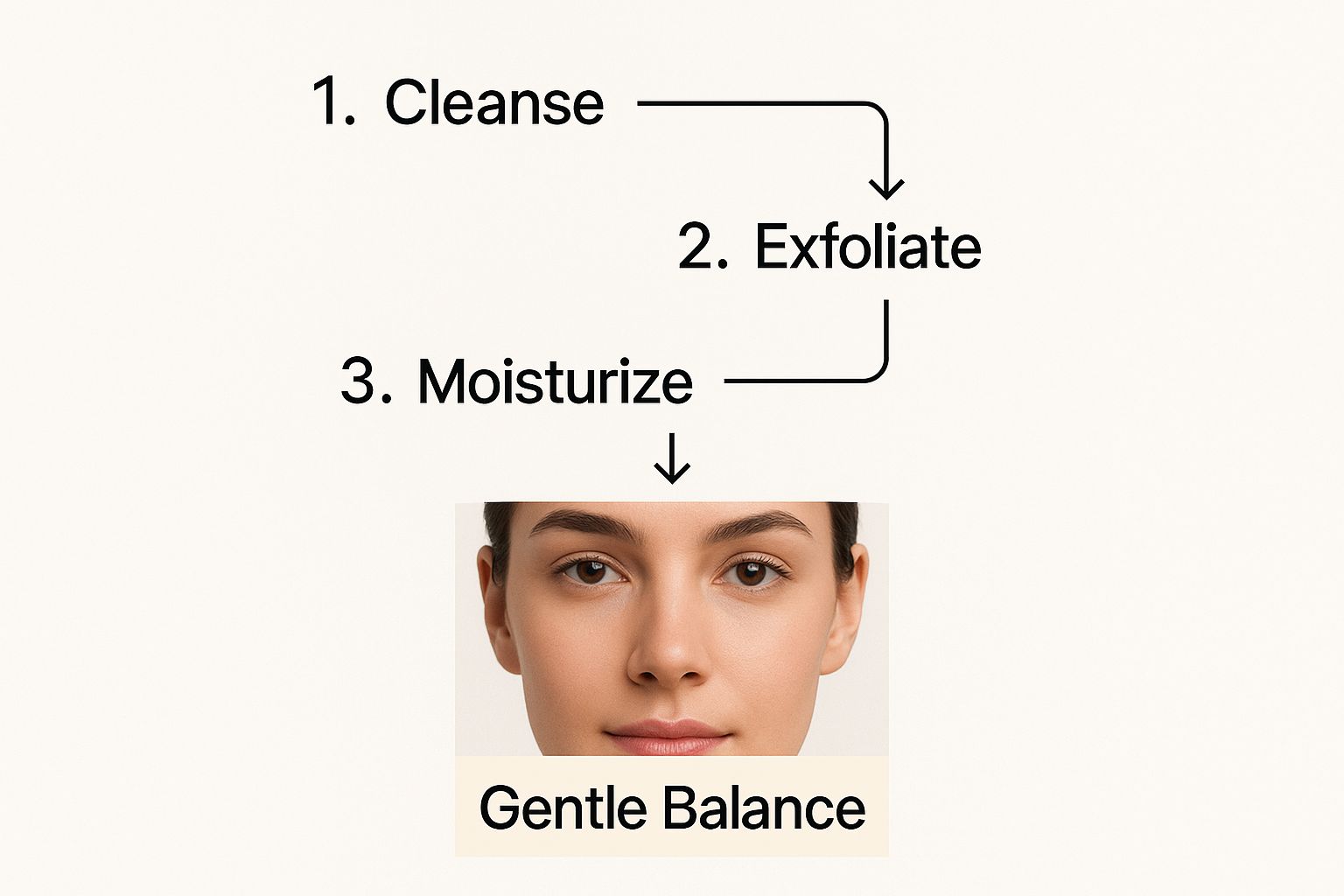 Infographic about skincare routine for oily skin