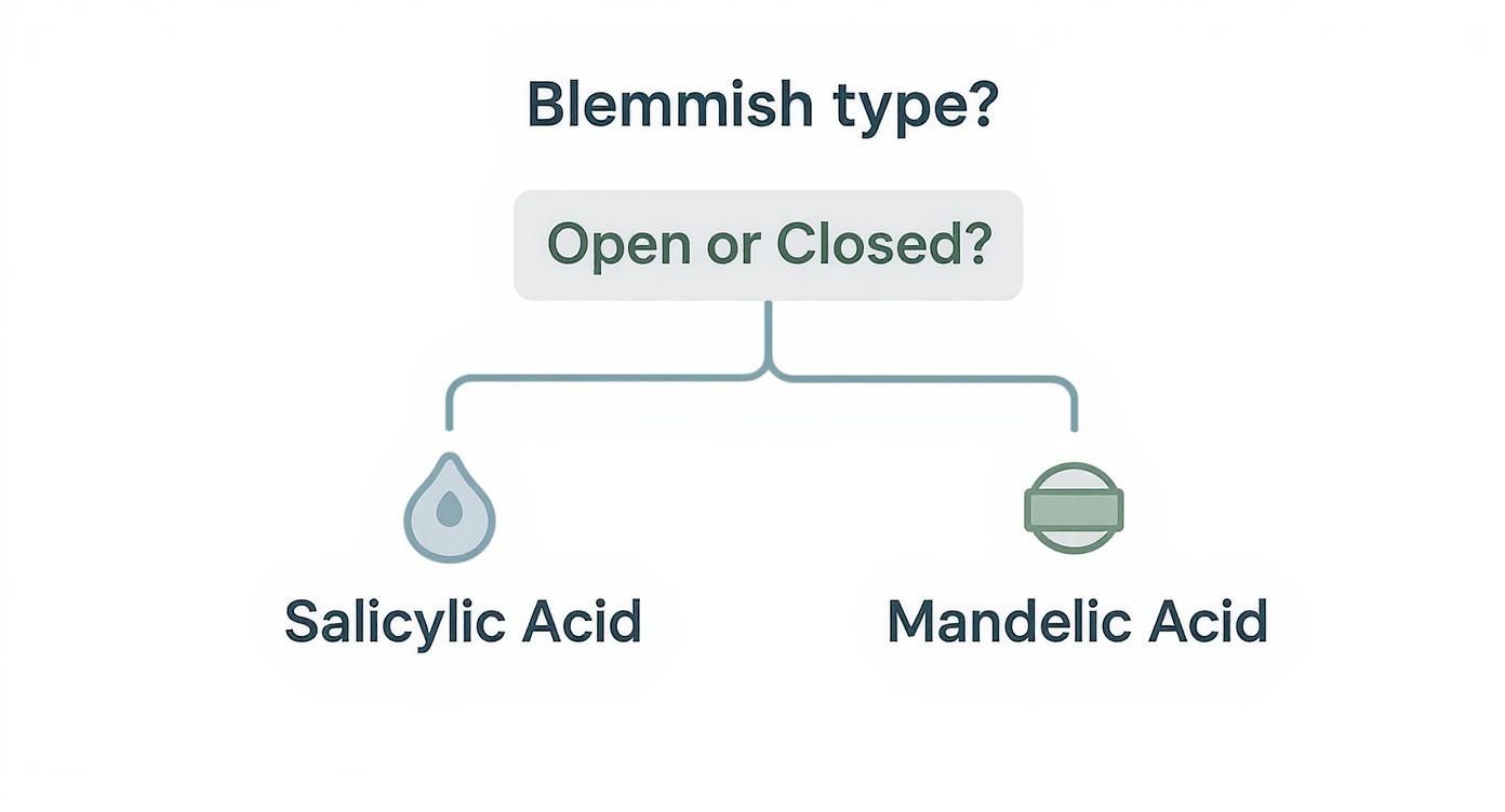 Infographic about what is the difference between blackheads and whiteheads