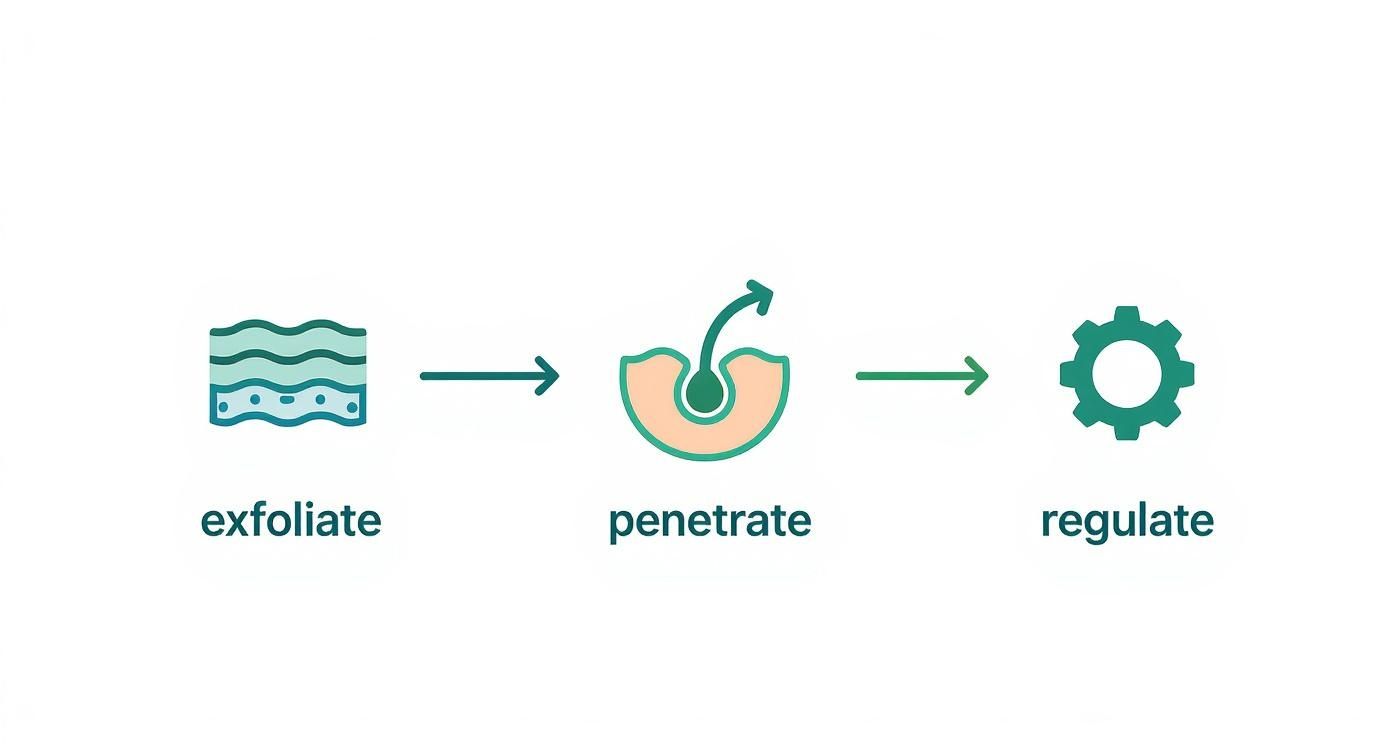 Infographic about adapalene with salicylic acid