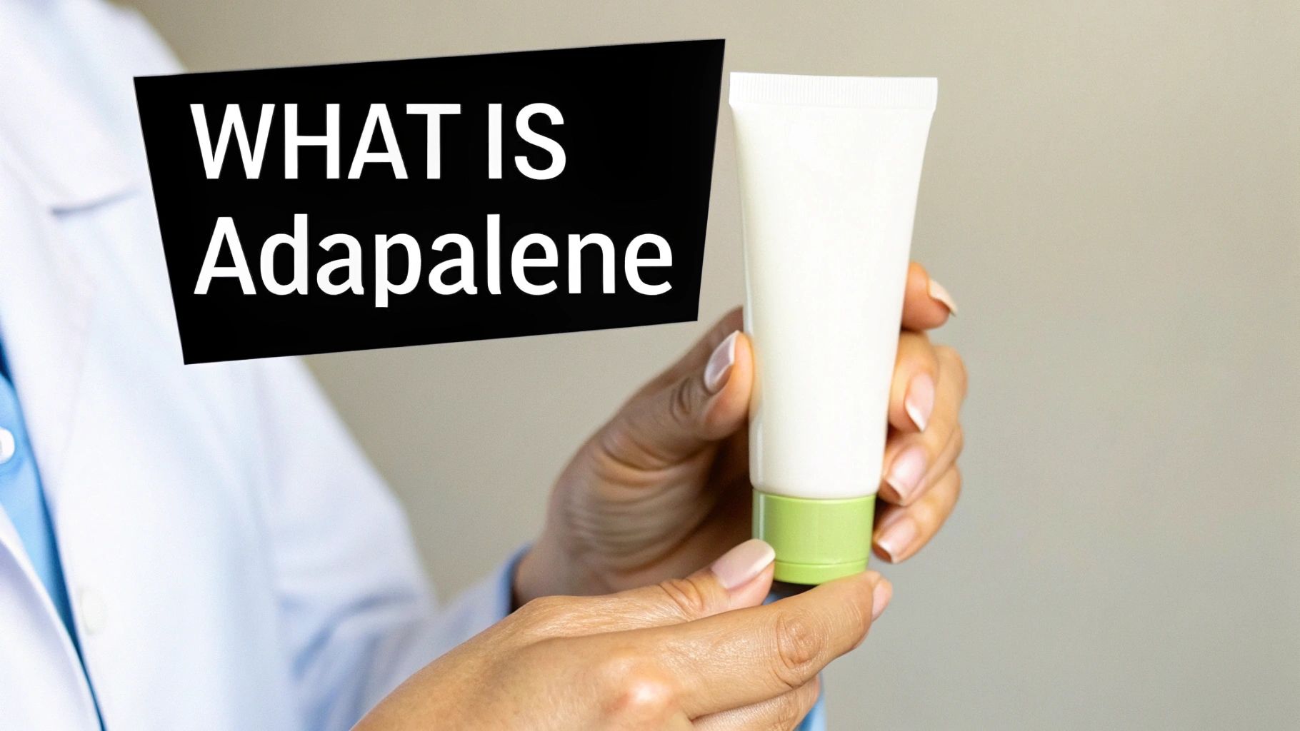 Woman applying a skincare product to her face