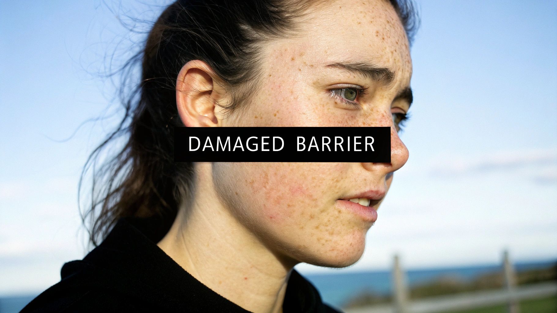 A microscopic view of healthy skin cells forming a protective barrier