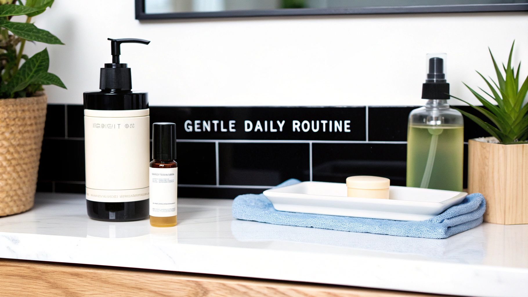 A person applying a Neutralyze cream to their face as part of their skincare routine.