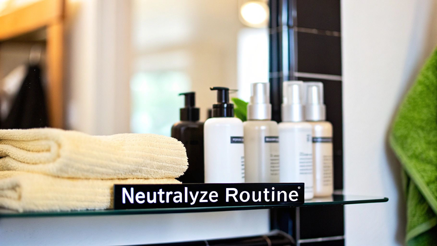 A Neutralyze product line arranged neatly, showcasing the synergy between salicylic acid and benzoyl peroxide.