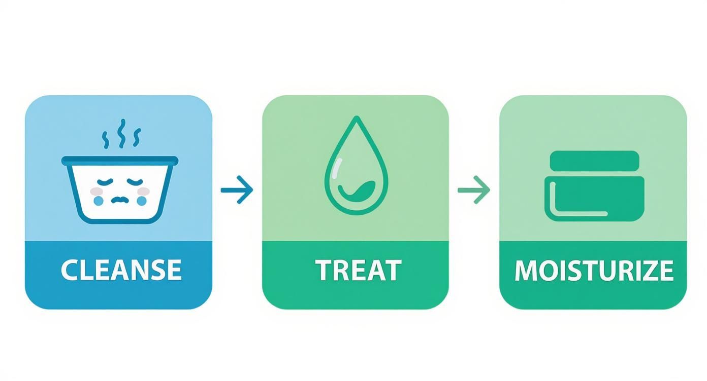 Infographic about best acne products for teens