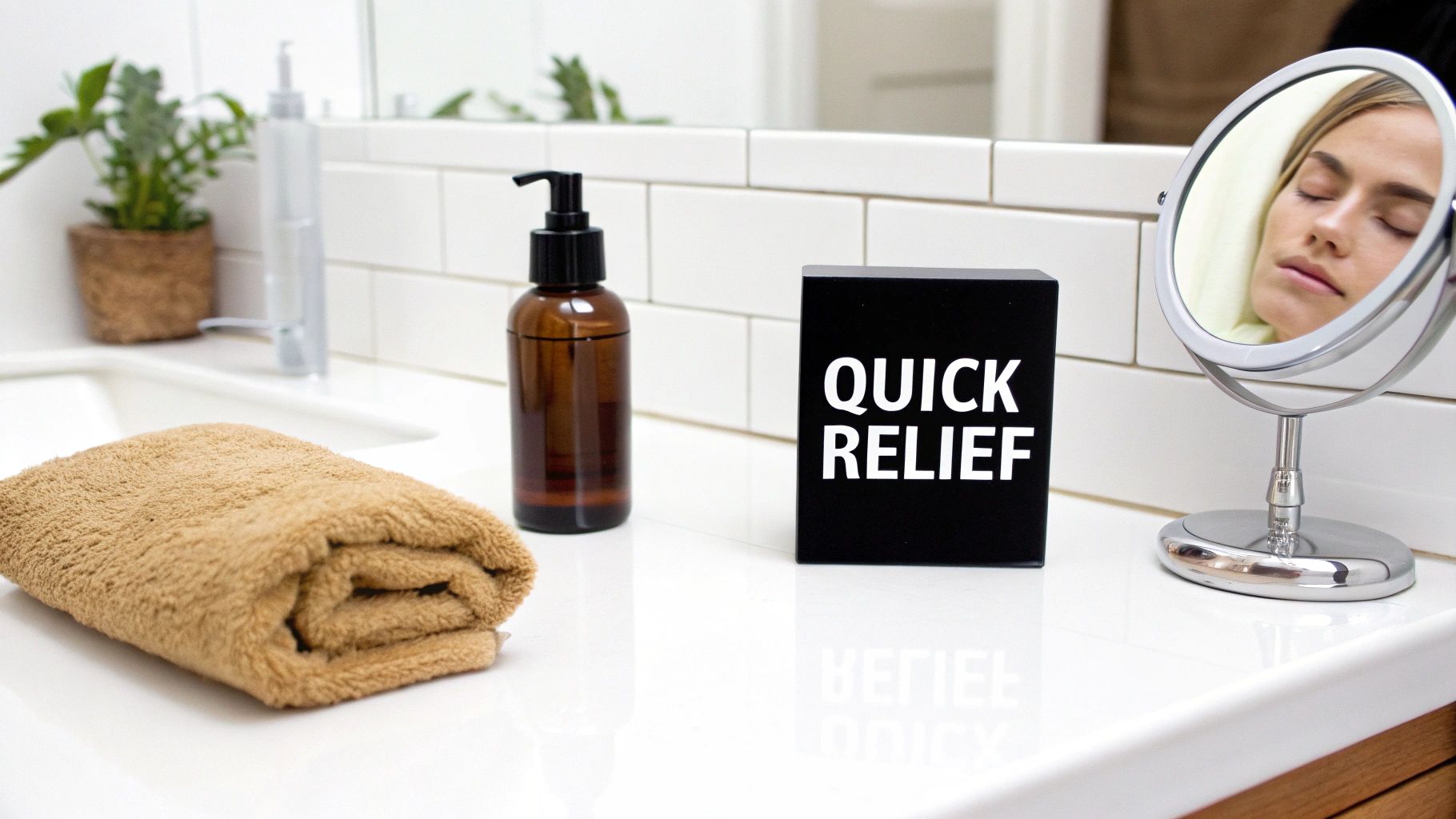 Forehead acne plan diagram