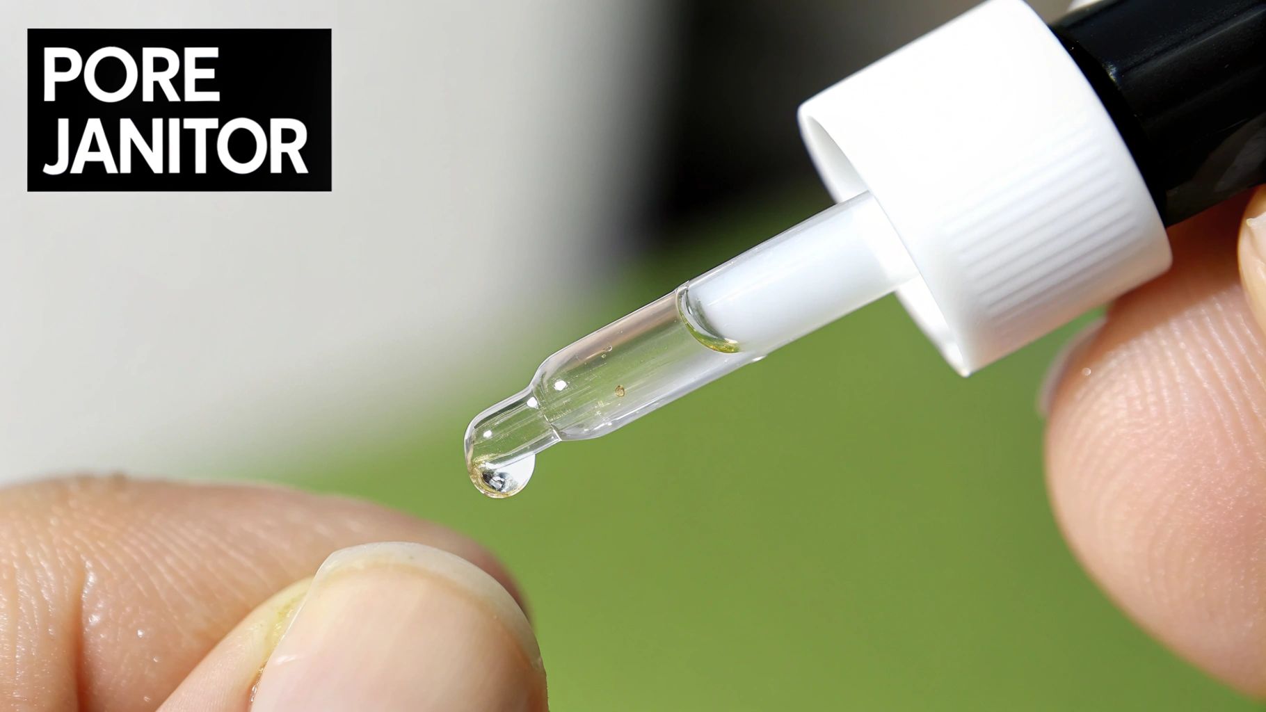 A microscopic view showing salicylic acid molecules penetrating a clogged skin pore.