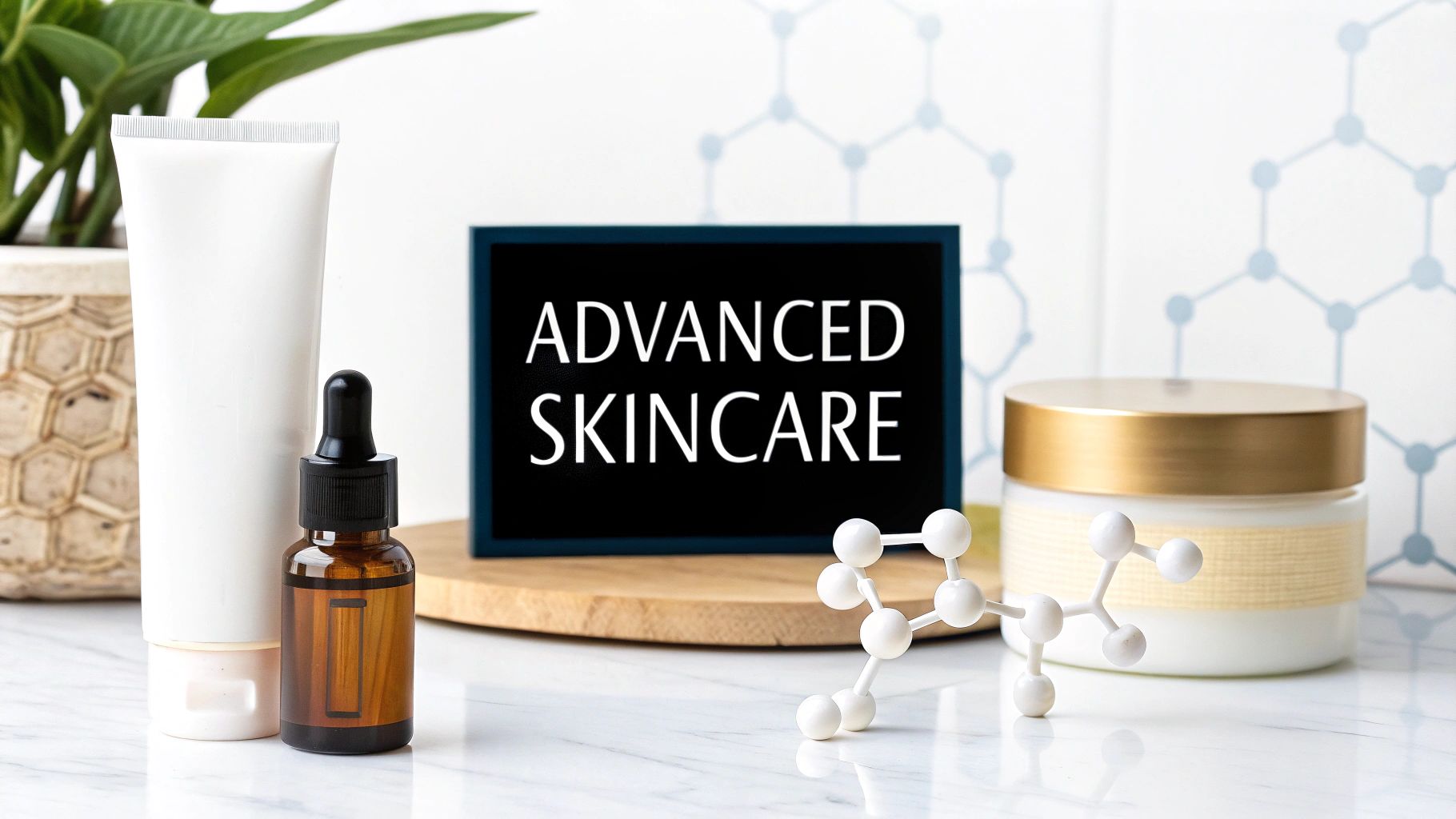 A graphic illustrating how Neutralyze's ingredients penetrate the skin to treat acne.