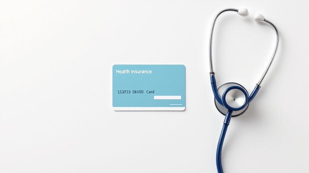 Una imagen destacada de un seguro de gastos médicos mayores con el título del artículo incrustado