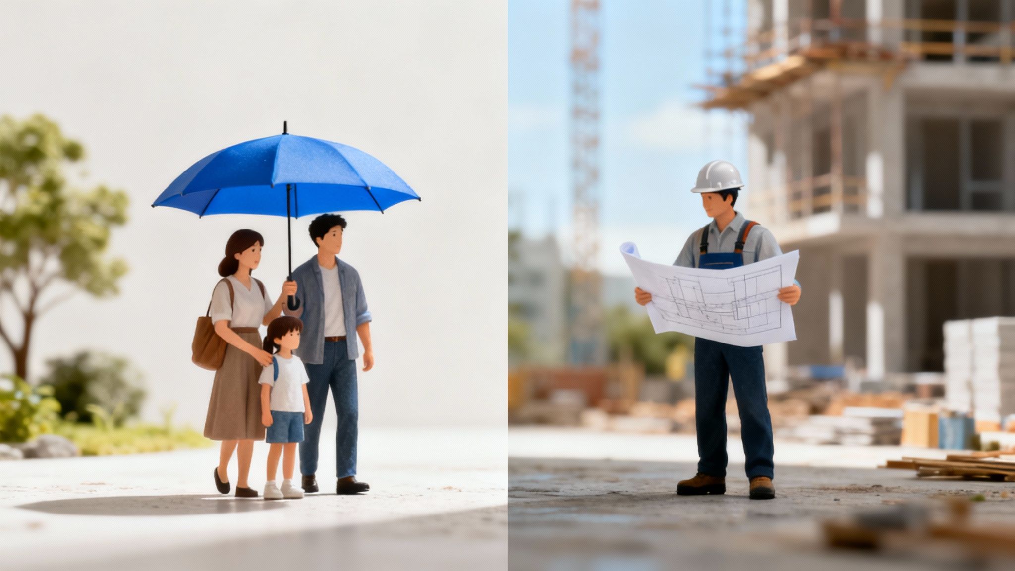 Una imagen de una brújula en un mapa de Sonora, con el título "Cuándo necesitas un seguro y cuándo una fianza" superpuesto.