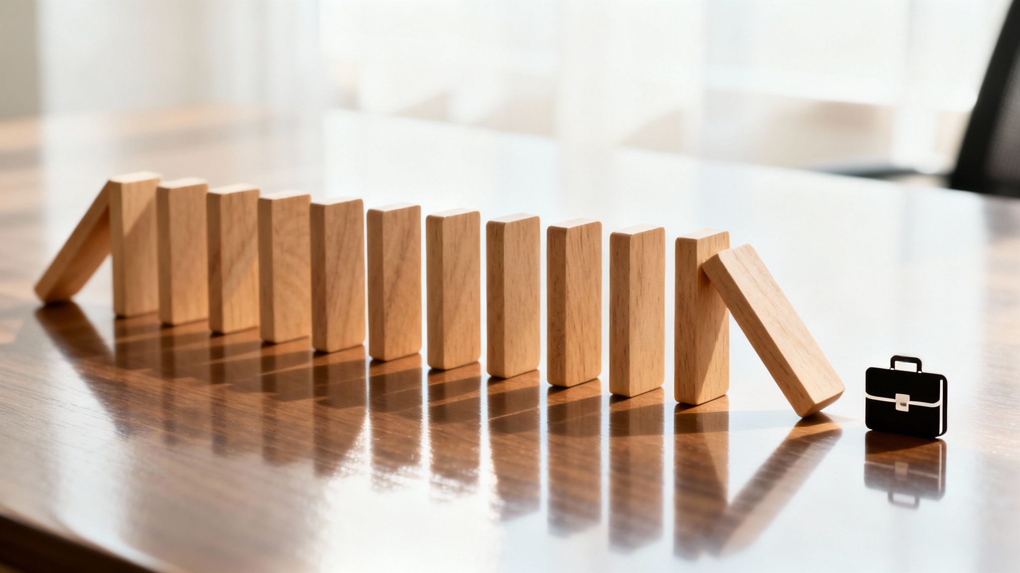 Una imagen destacada que muestra a un agente de seguros explicando una póliza a una pareja joven, con el texto "Qué cubre el Seguro de Responsabilidad Civil" incrustado en la parte superior.