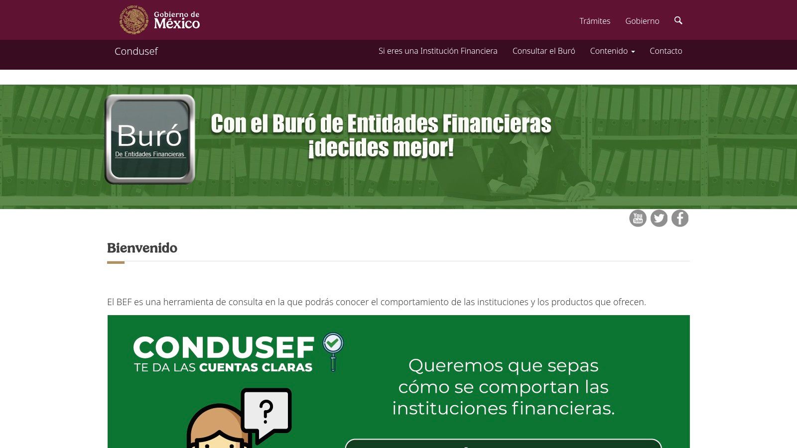 Buró de Entidades Financieras (CONDUSEF) - buro.gob.mx