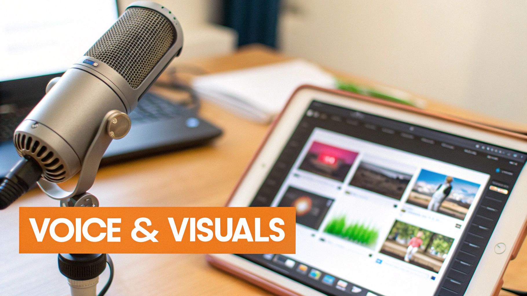 AI generating video visuals and voiceover