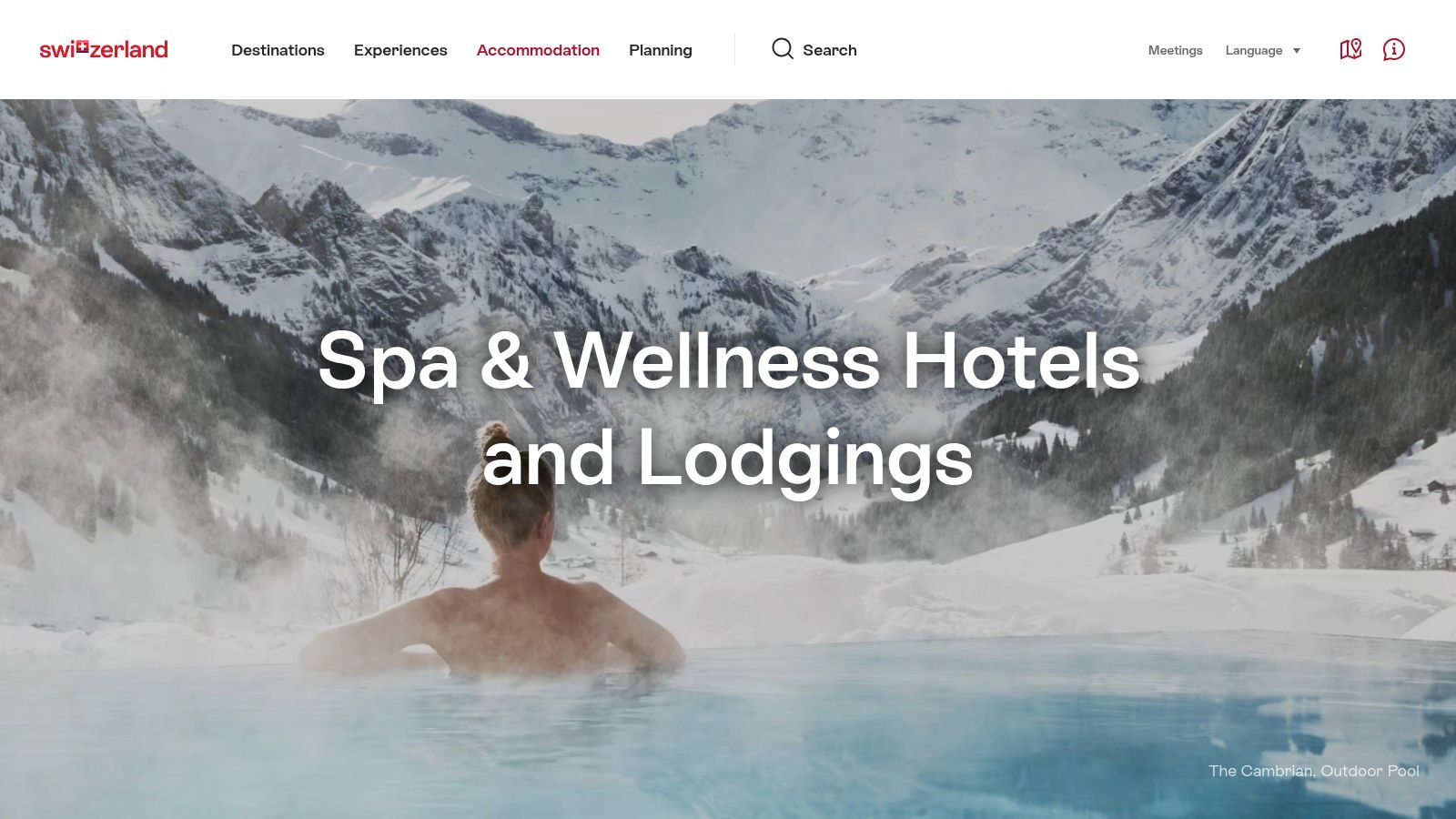 Berg-Spa mit Blick auf die Schweizer Alpen