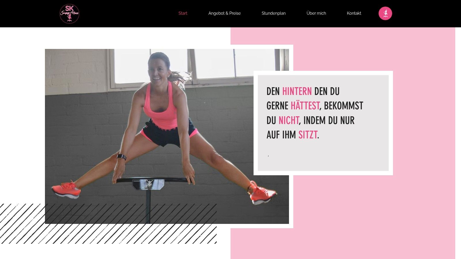 Teilnehmerinnen in einem Jumping Fitness Kurs bei SK Jumping Fitness in Worb, BE