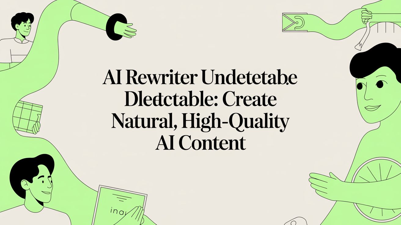 AI rewriter undetectable: Create natural, high-quality AI content