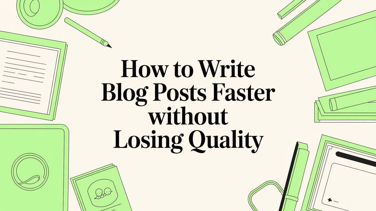 How to Write Blog Posts Faster Without Losing Quality