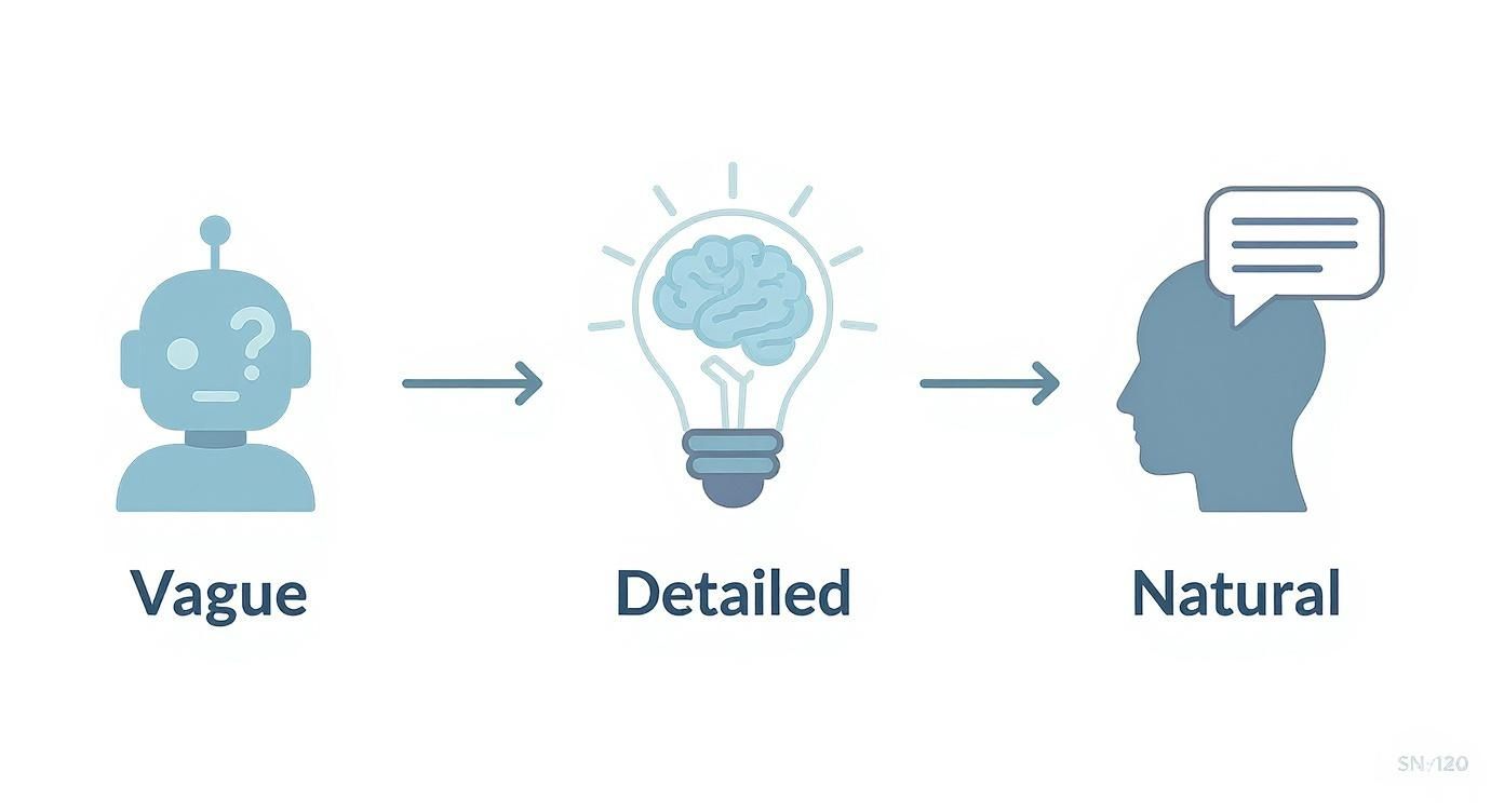 Infographic about how to avoid ai detection