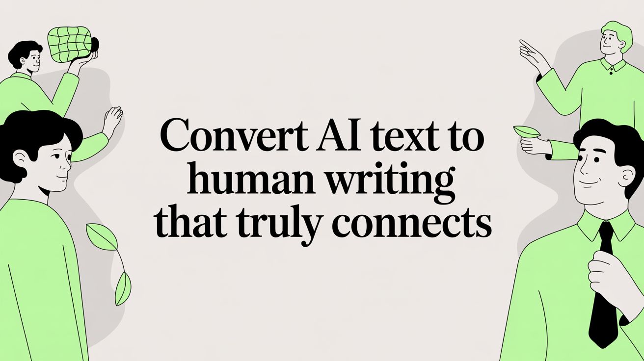 Convert AI Text to Human Writing That Truly Connects