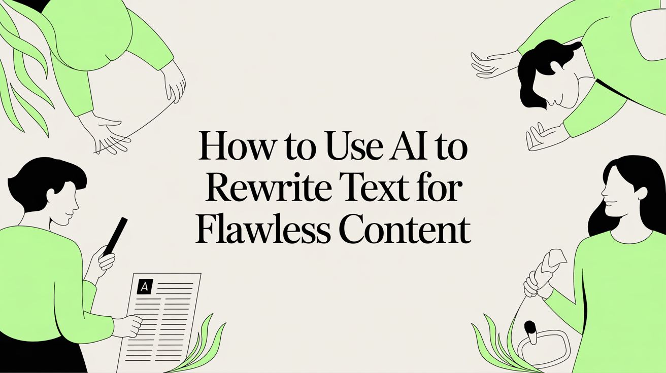 How to Use AI to Rewrite Text for Flawless Content