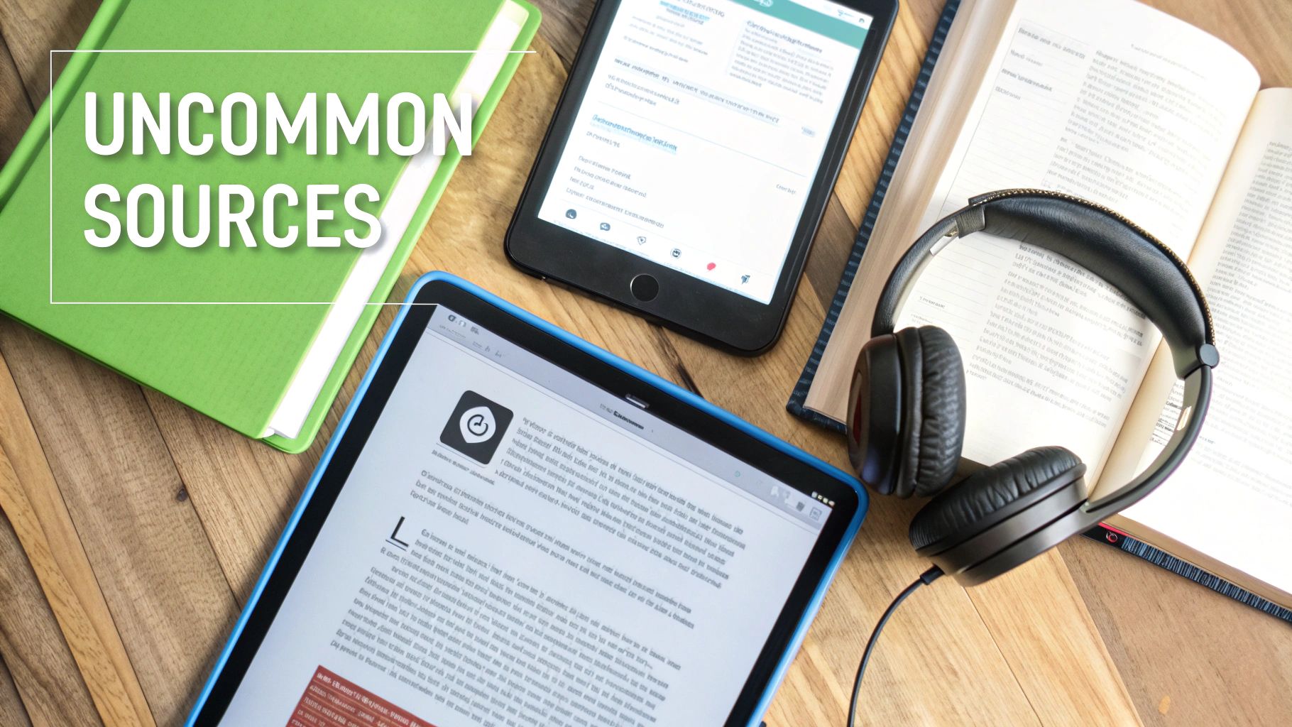 A person looking at a digital tablet displaying poetry in a modern library.