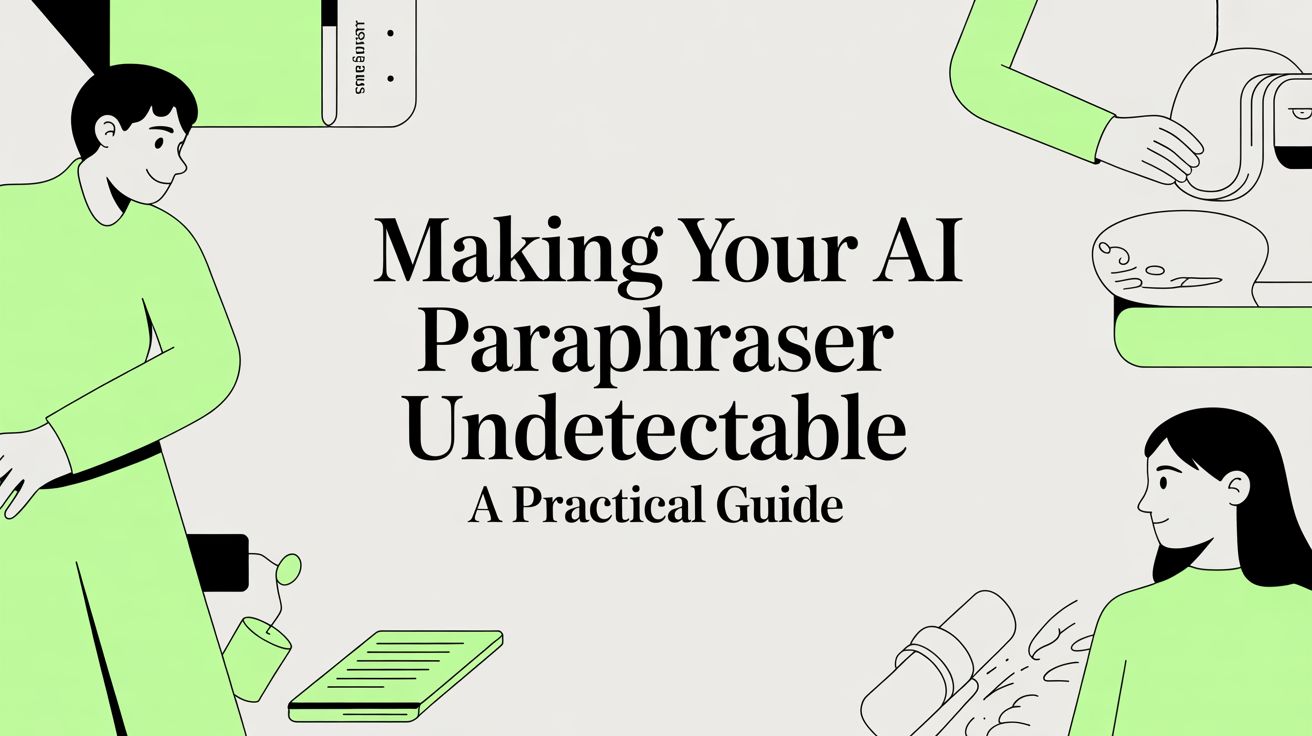 Making Your AI Paraphraser Undetectable: A Practical Guide
