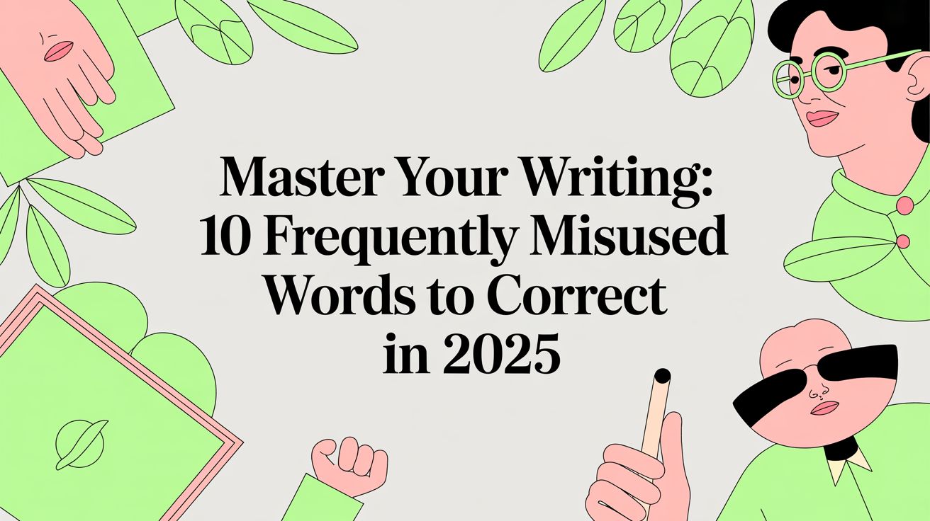 Master Your Writing: 10 Frequently Misused Words to Correct in 2025