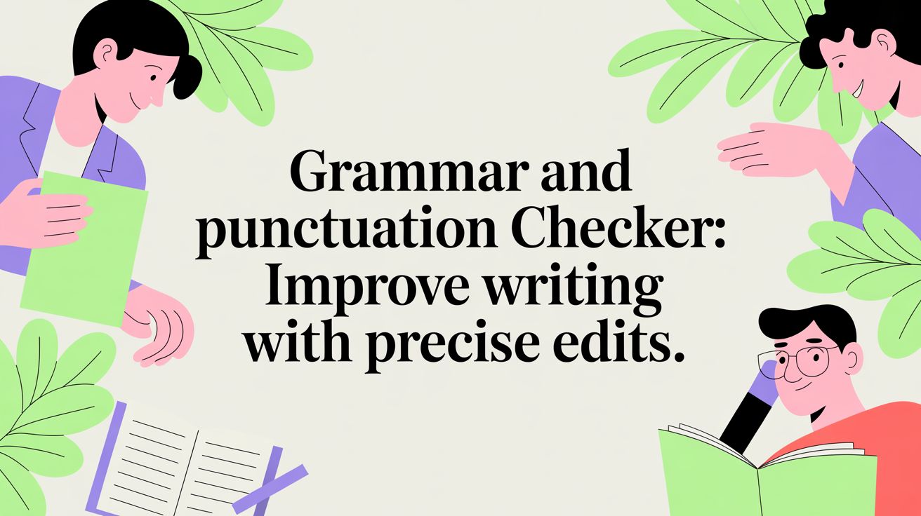 Grammar and Punctuation Checker: Improve Writing with Precise Edits