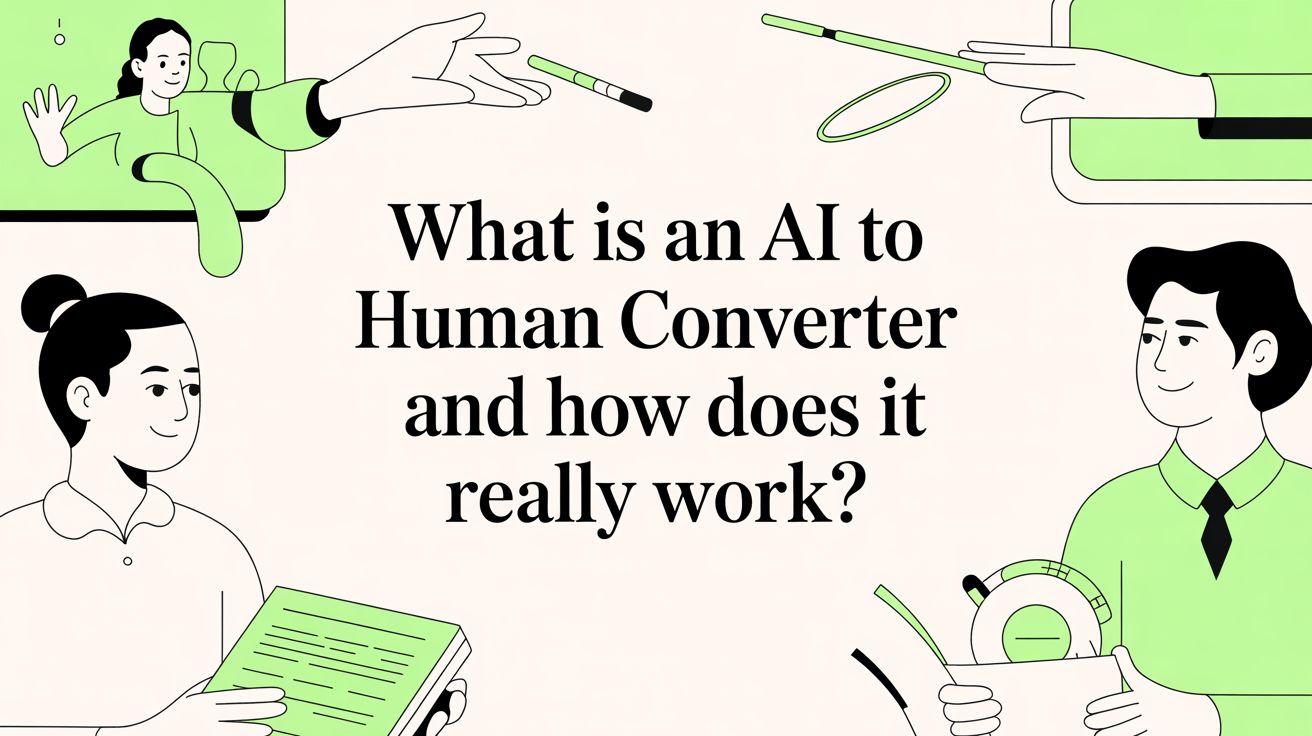 What Is an AI To Human Converter and How Does It Really Work?