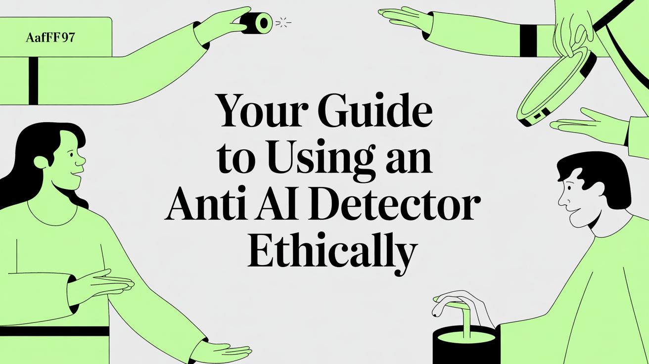 Your Guide to Using an Anti AI Detector Ethically