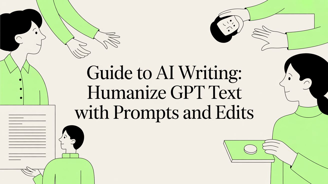 Guide to AI Writing: humanize GPT text with prompts and edits