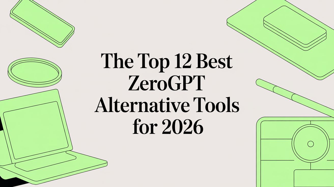 The Top 12 Best ZeroGPT Alternative Tools for 2026