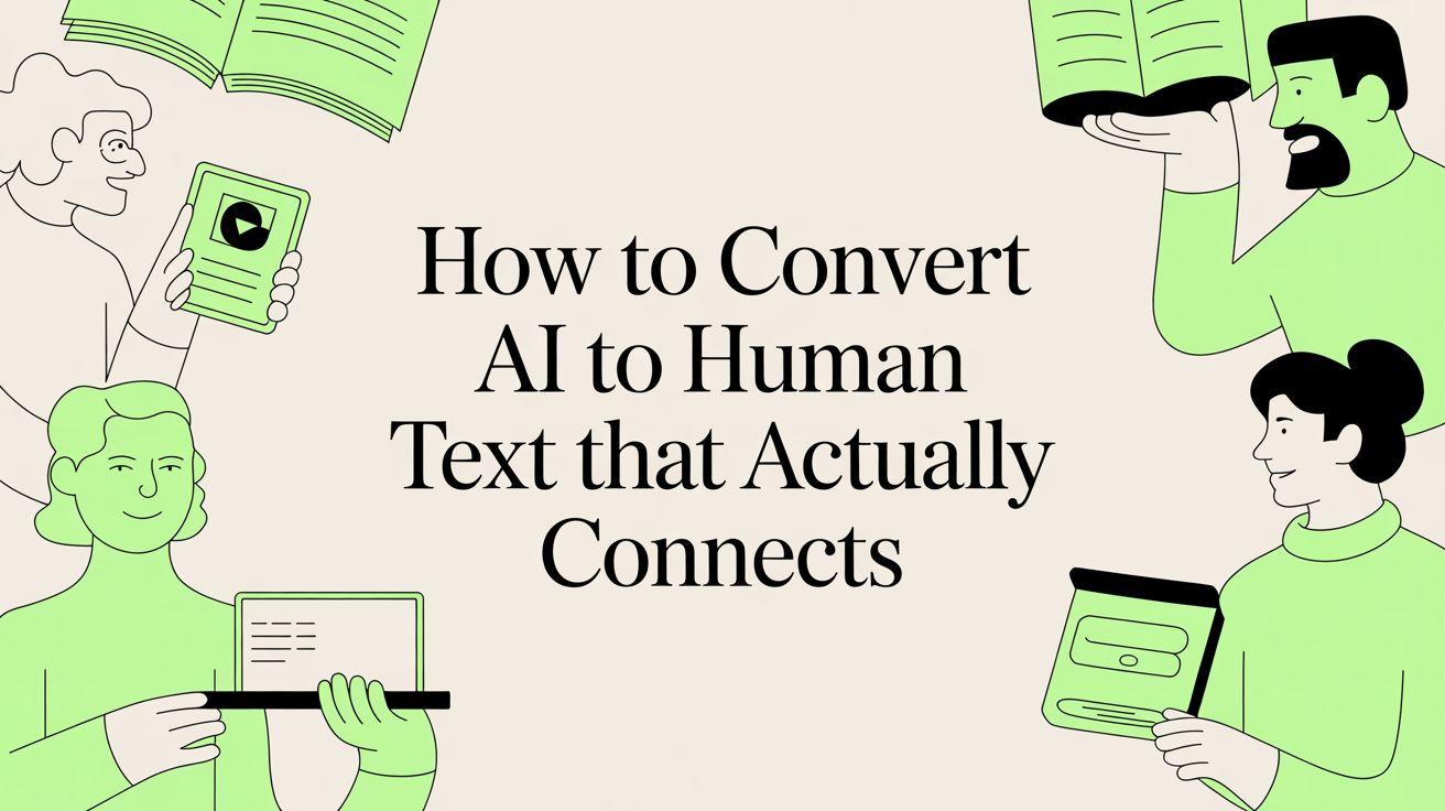 How to Convert AI to Human Text That Actually Connects