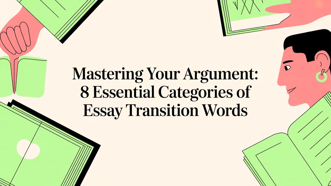 Mastering Your Argument: 8 Essential Categories of Essay Transition Words