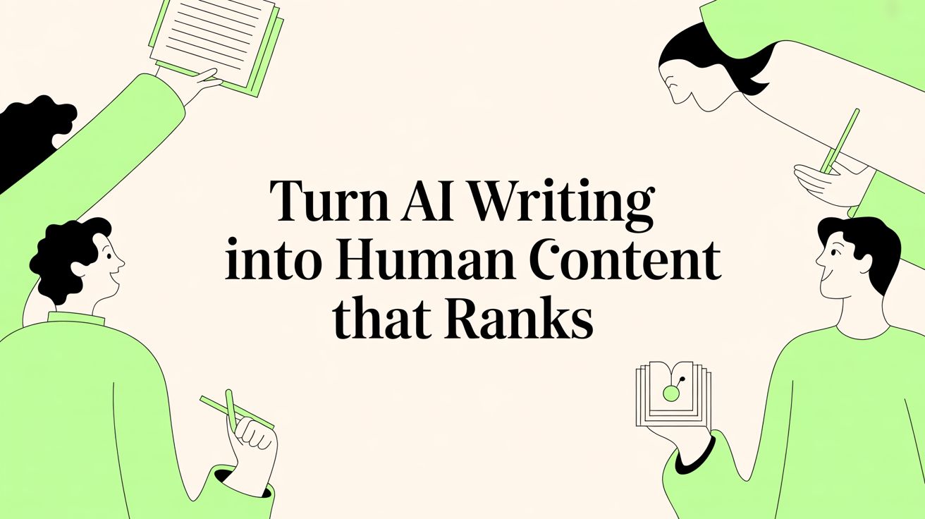 Turn AI Writing Into Human Content That Ranks
