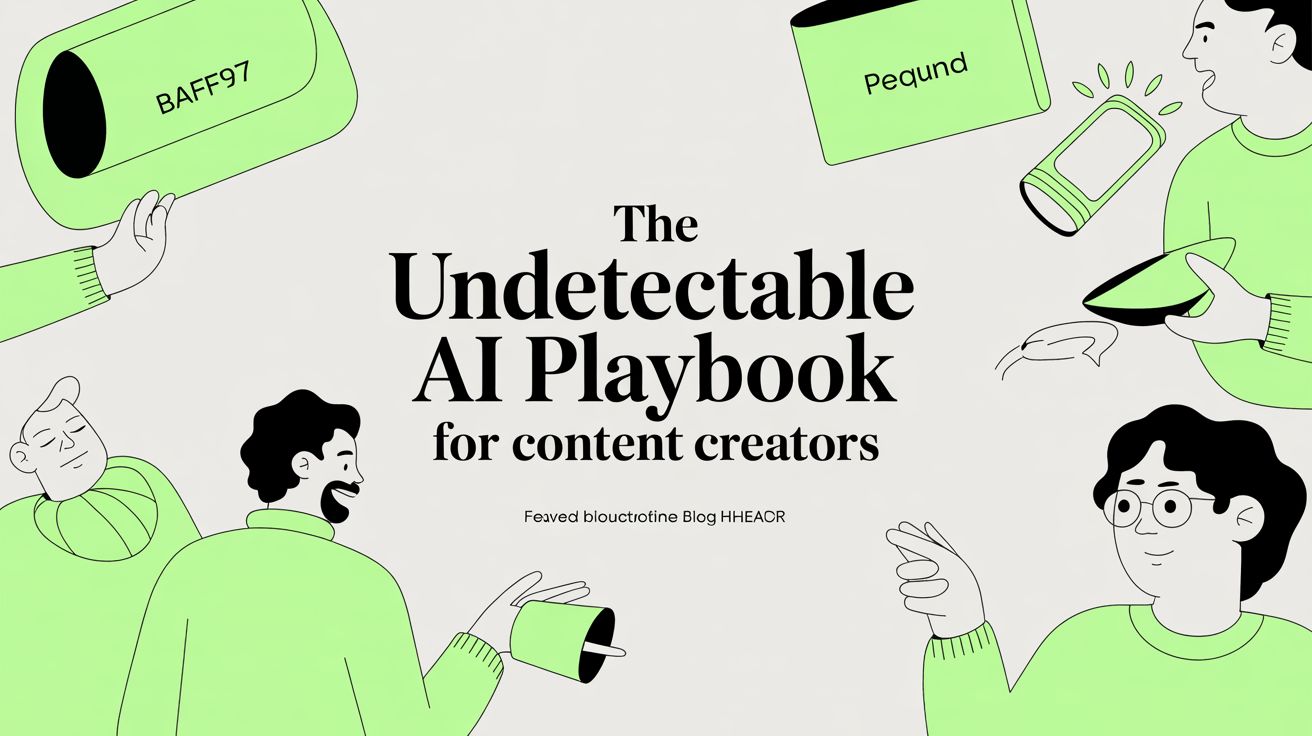 The Undetectable AI Playbook for Content Creators